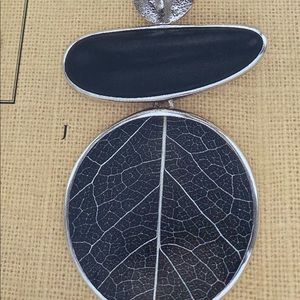 Silpada Sterling Silver , Black Ebony Wood Pendant